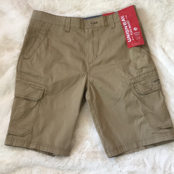 unionbay flex waist cargo shorts